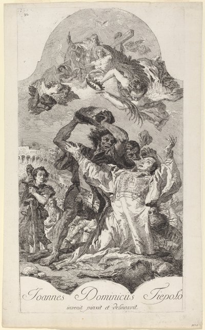 Die Steinigung des heiligen Stephanus von Giovanni Domenico Tiepolo