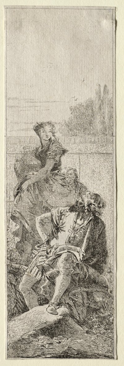 Zwei Bauern von Giovanni Domenico Tiepolo