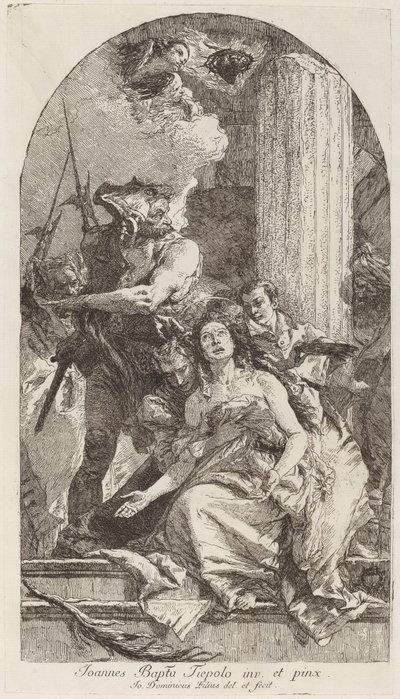 Martyrium der Heiligen Agatha von Giovanni Domenico Tiepolo after Giovanni Battista Tiepolo