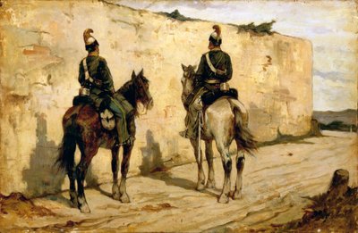 Gemälde der leichten Kavallerie von Giovanni Fattori