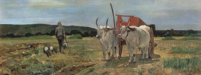 Ochsenkarren in der toskanischen Maremma von Giovanni Fattori