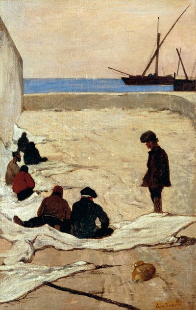 Netze flicken von Giovanni Fattori