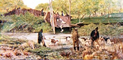 Der Schafsprung von Giovanni Fattori