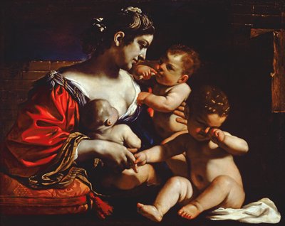 Christliche Nächstenliebe von Giovanni Francesco Barbieri