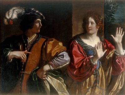 Hammon und Tamar von Giovanni Francesco Barbieri