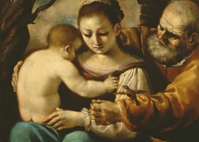 Heilige Familie von Giovanni Francesco Barbieri
