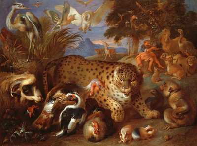 Orpheus bezaubert die Tiere von Giovanni Francesco Castiglione