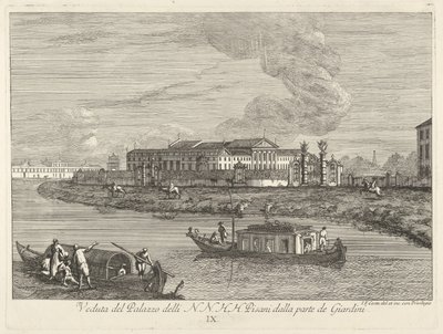 Ansicht der Villa Pisani von Giovanni Francesco Costa