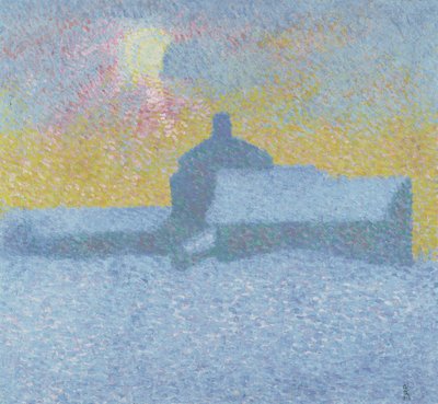 Winternebel in Maloja von Giovanni Giacometti