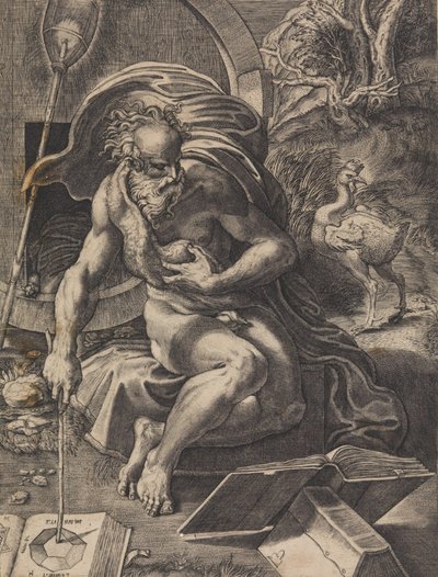 Diogenes, ca. 1527 von Giovanni Jacopo Caraglio