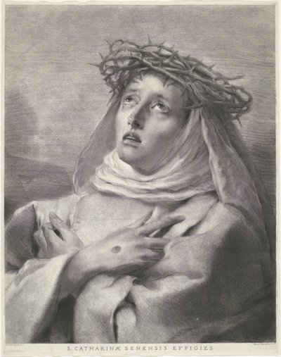 Heilige Katharina von Siena von Giovanni Marco Pitteri