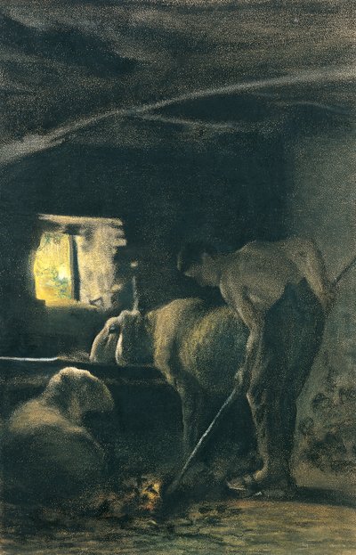 Im Stall von Giovanni Segantini