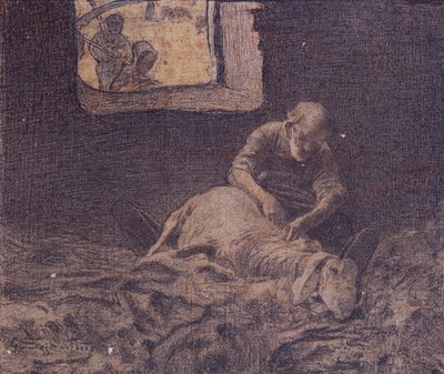 Der Schafscherer von Giovanni Segantini