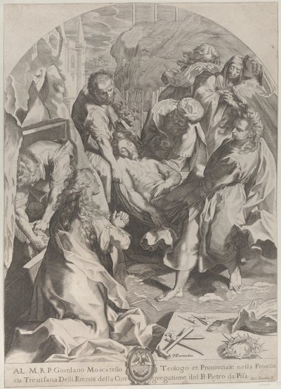 Die Grablegung, ca. 1622 von Giovanni Temini