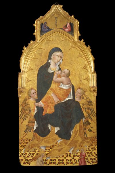 Madonna mit Kind und Engeln; Verkündigung von Giovanni di Paolo