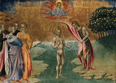Die Taufe Christi von Giovanni di Paolo