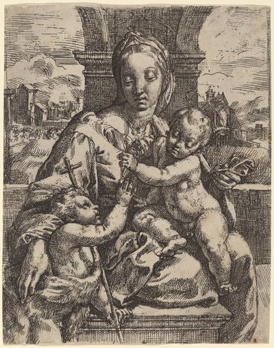 Madonna Aldobrandini von Girolamo Imperiale I after Raphael