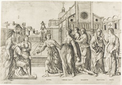Die Verleumdung des Apelles von Girolamo Mocetto