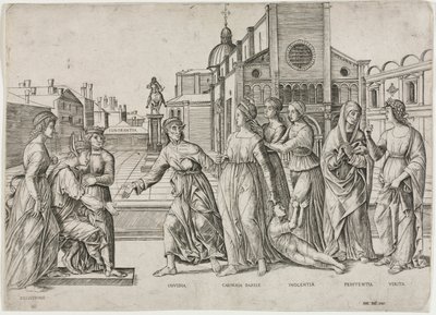 Die Verleumdung des Apelles von Girolamo Mocetto