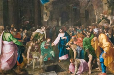 Auferstehung des Lazarus von Girolamo Muziano