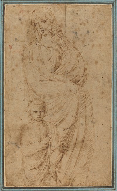 Zwei Figuren von Girolamo da Carpi