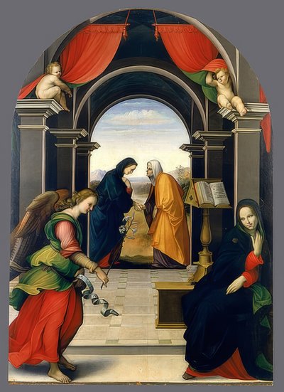 Verkündigung und Mariä Heimsuchung von Girolamo del Pacchia