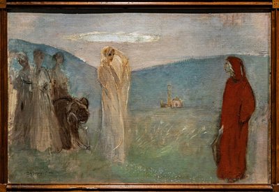 Dante und Beatrice von Giulio Aristide Sartorio