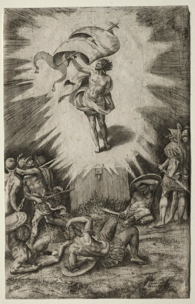 Die Auferstehung, 1561 von Giulio Bonasone