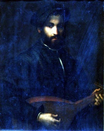 Die Gitarrenspielerin von Giulio Campi