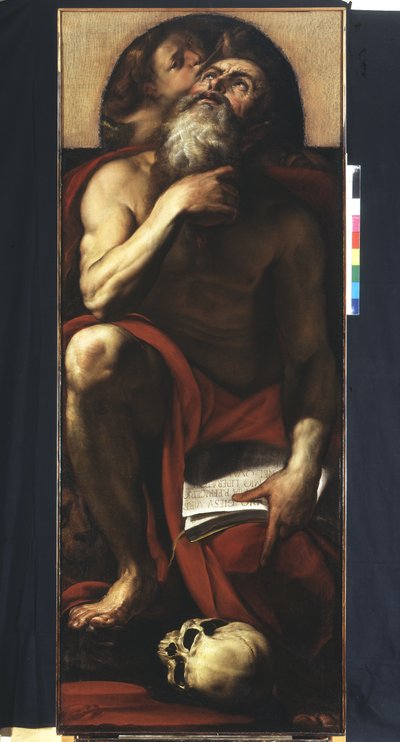 St. Hieronymus mit einem Engel von Giulio Cesare Procaccini