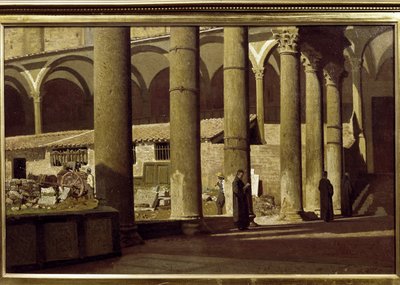 Der Kreuzgang des Heiligen Kreuzes von Giuseppe Abbati