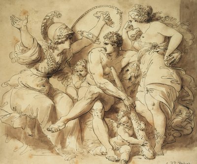 Herkules am Scheideweg von Giuseppe Cades