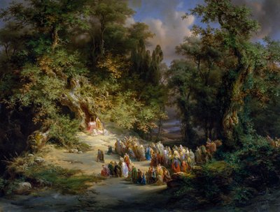 Frühchristliche Messe im Wald von Giuseppe Camino