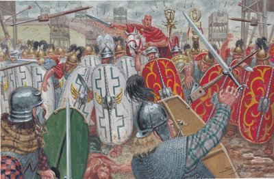 Schlacht von Alesia von Giuseppe Rava