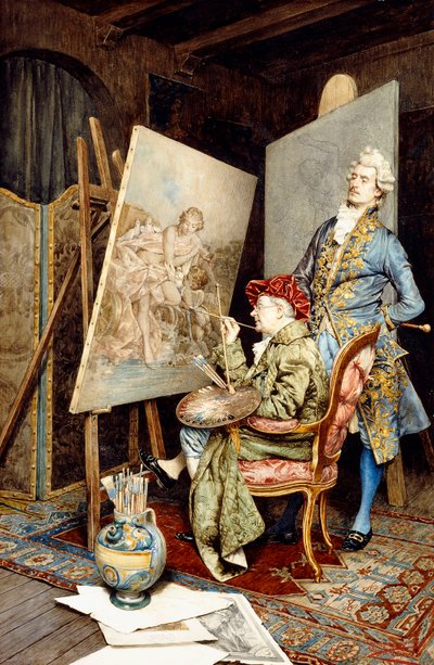 Das Atelier des Malers von Giuseppe Signorini