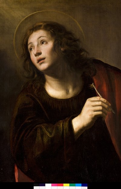 Heiliger Johannes der Evangelist von Giuseppe Vermiglio