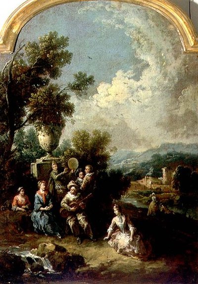 Ein Konzert im Freien von Giuseppe Zais