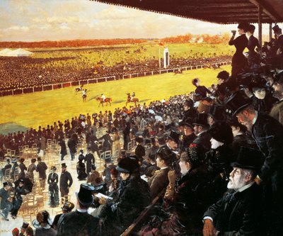 Rennen in Longchamps von Giuseppe or Joseph de Nittis