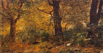 Studie von Holz von Giuseppe or Joseph de Nittis