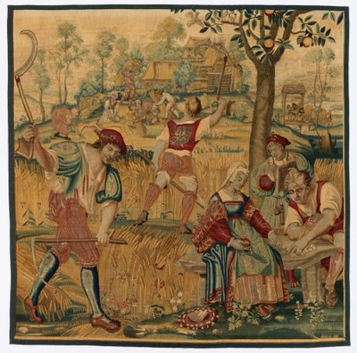 Sommer: Ernteszene, späte 1600er - frühe 1700er von Gobelins