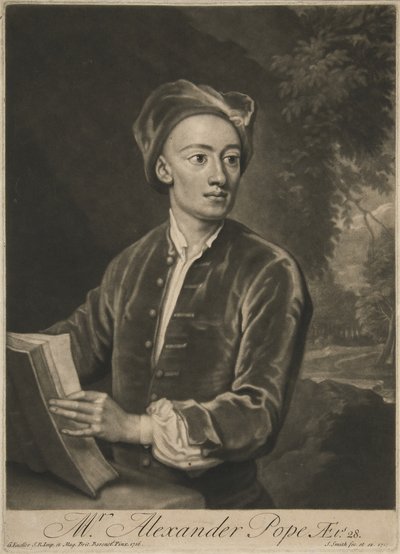 Alexander Pope, veröffentlicht 1716 von Godfrey Kneller
