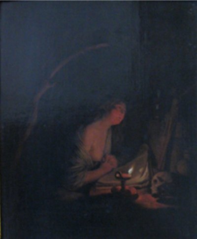 Die reuige Heilige Maria Magdalena von Godfried Schalcken