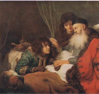 Isaak segnet Jakob, Bibbys Annual, 1916-17 von Govaert Flinck