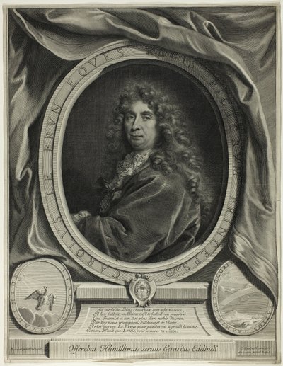 Charles le Brun von Gérard Edelinck