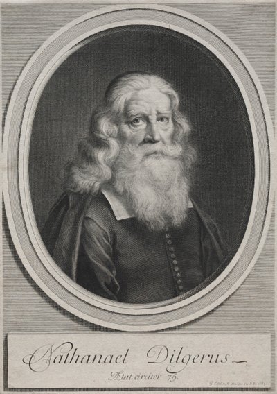 Nathanael Dilgerus, Minister von Danzig, 1683 von Gérard Edelinck