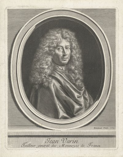 Porträt von Jean Varin von Gérard Edelinck