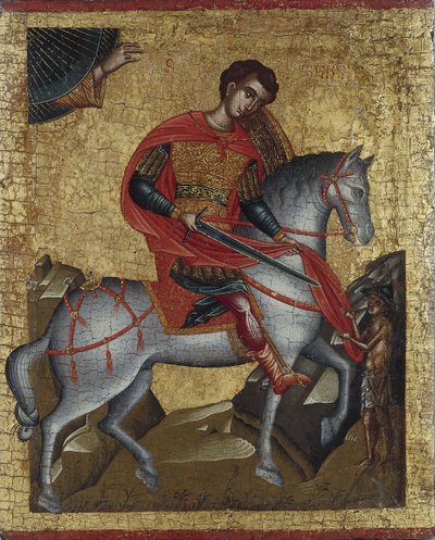 Heiliger Martin, ca. 1500 von Greek icon.