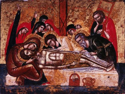 Die Kreuzabnahme von Greek icon
