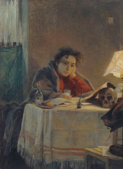 Ein Mädchenstudent, 1904 von Grigori Grigoryevich Myasoedov
