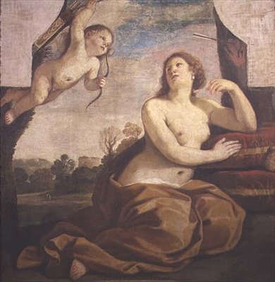 Venus und Amor von Guercino